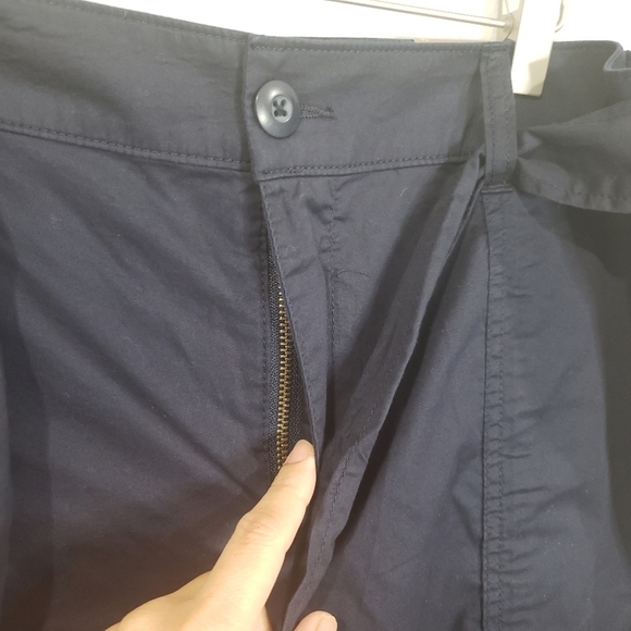 Lane Bryant Belted Utility Poplin Pedal Pants Size 16 in Navy Blue - Picture 5 of 13
